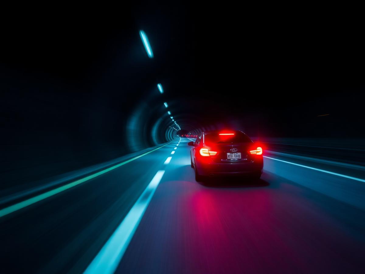 Motion blur car